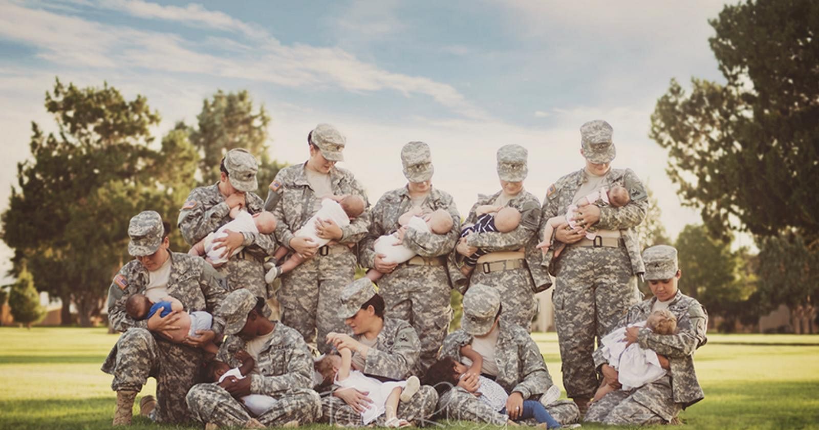 Photograph Of Us Military Moms Breastfeeding In Uniform Goes Viral 4990